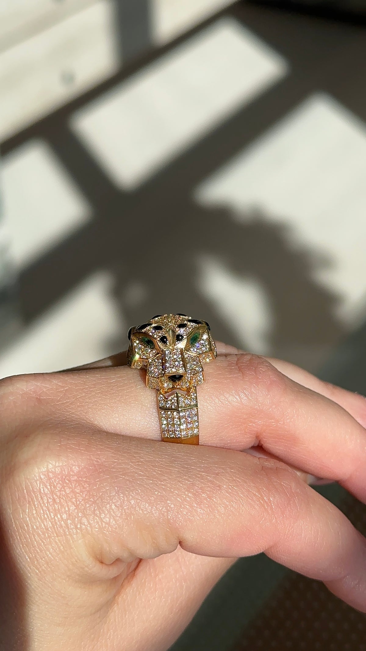 Vintage Diamond Cheetah Ring – Henri Noël