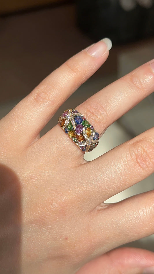 Vintage Effy Multi Color Starfish Ring – Henri Noël