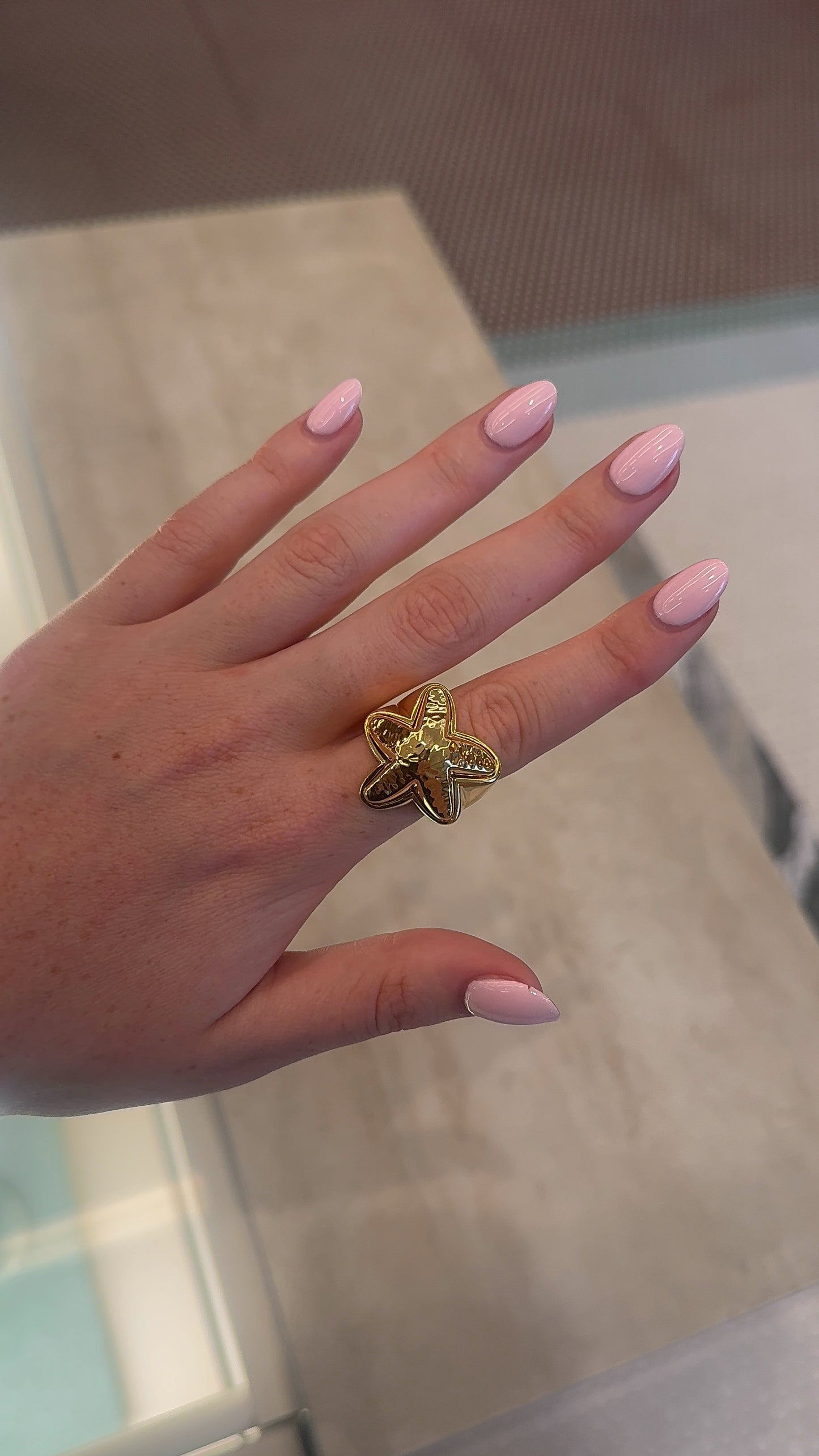 Vintage Gold Starfish Ring