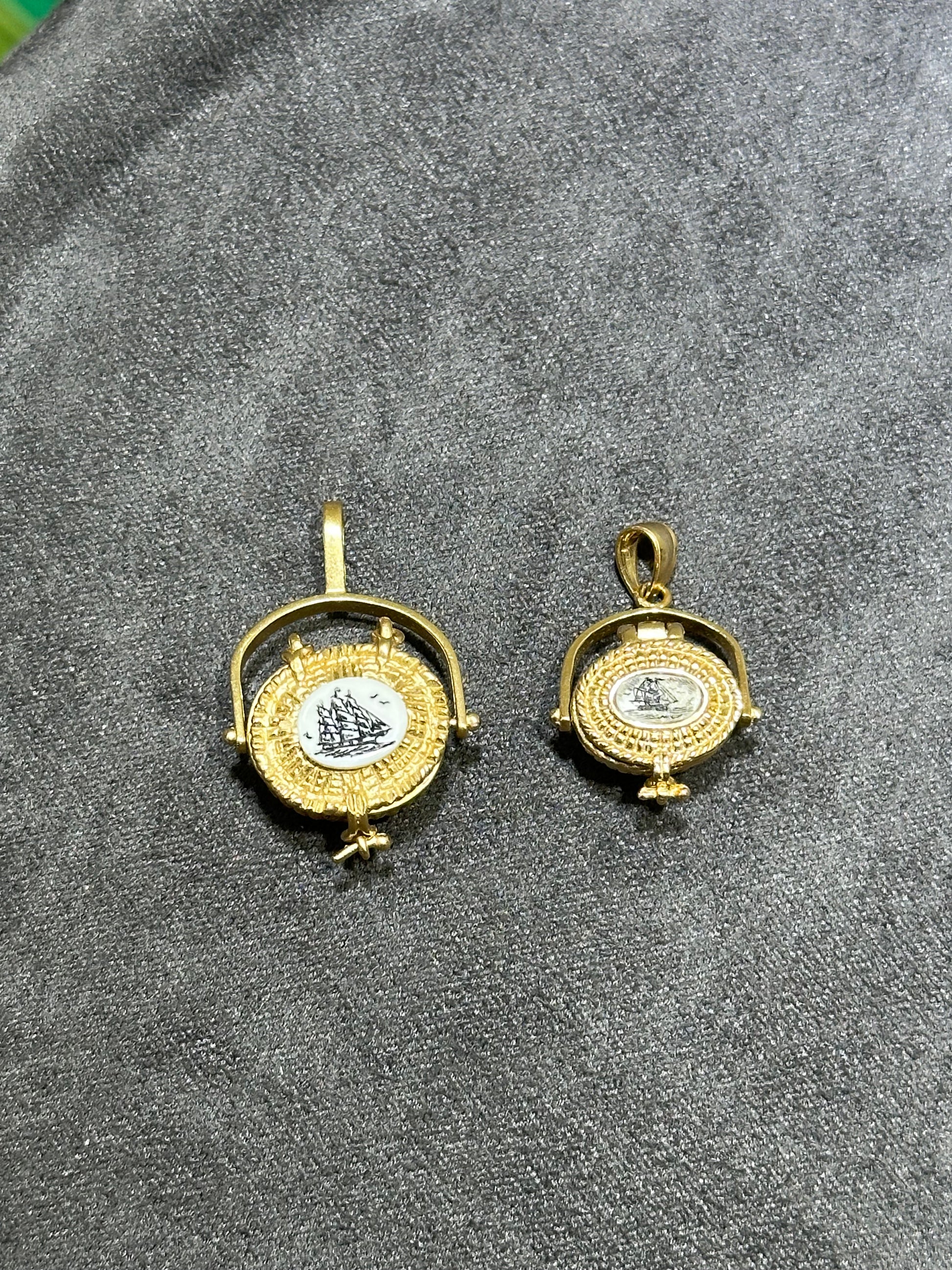 Vintage Nantucket Basket Pendant – Henri Noël