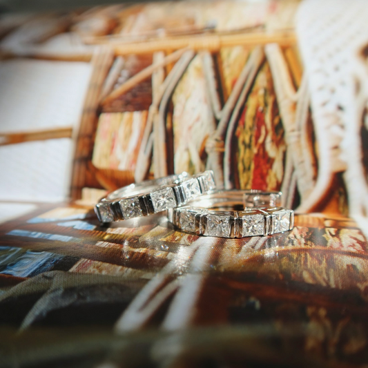 Vintage Princess Cut Diamond Huggies – Henri Noël