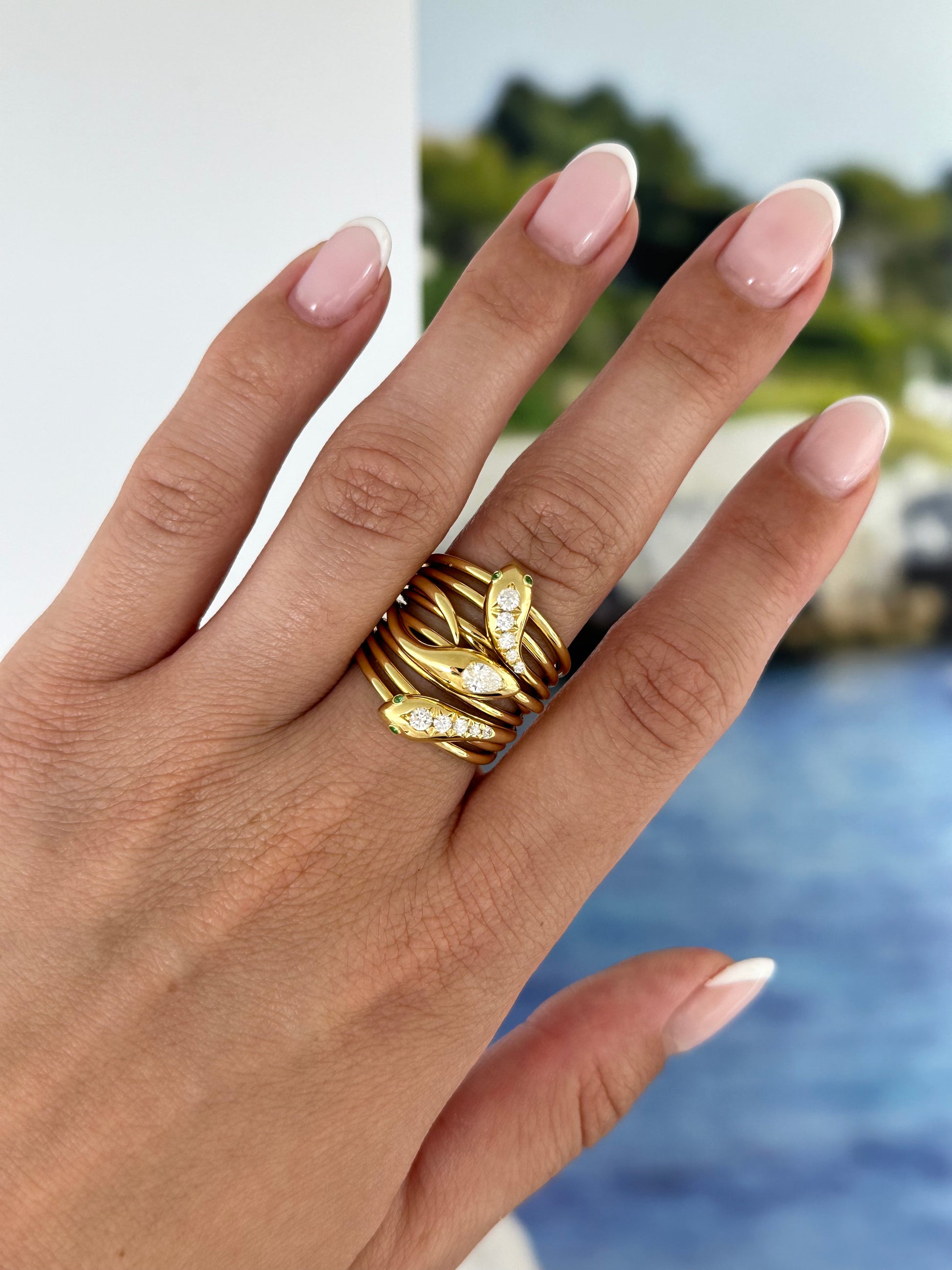 Vintage Sidney Garber Serpentine Ring – Henri Noël