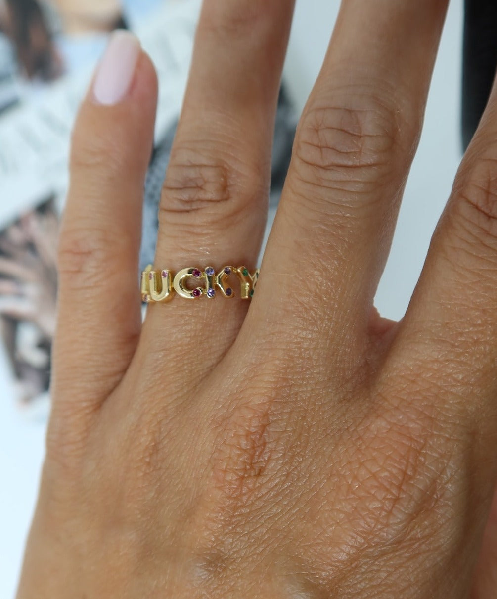 Your Lucky Stars Gemstone Ring – Henri Noël