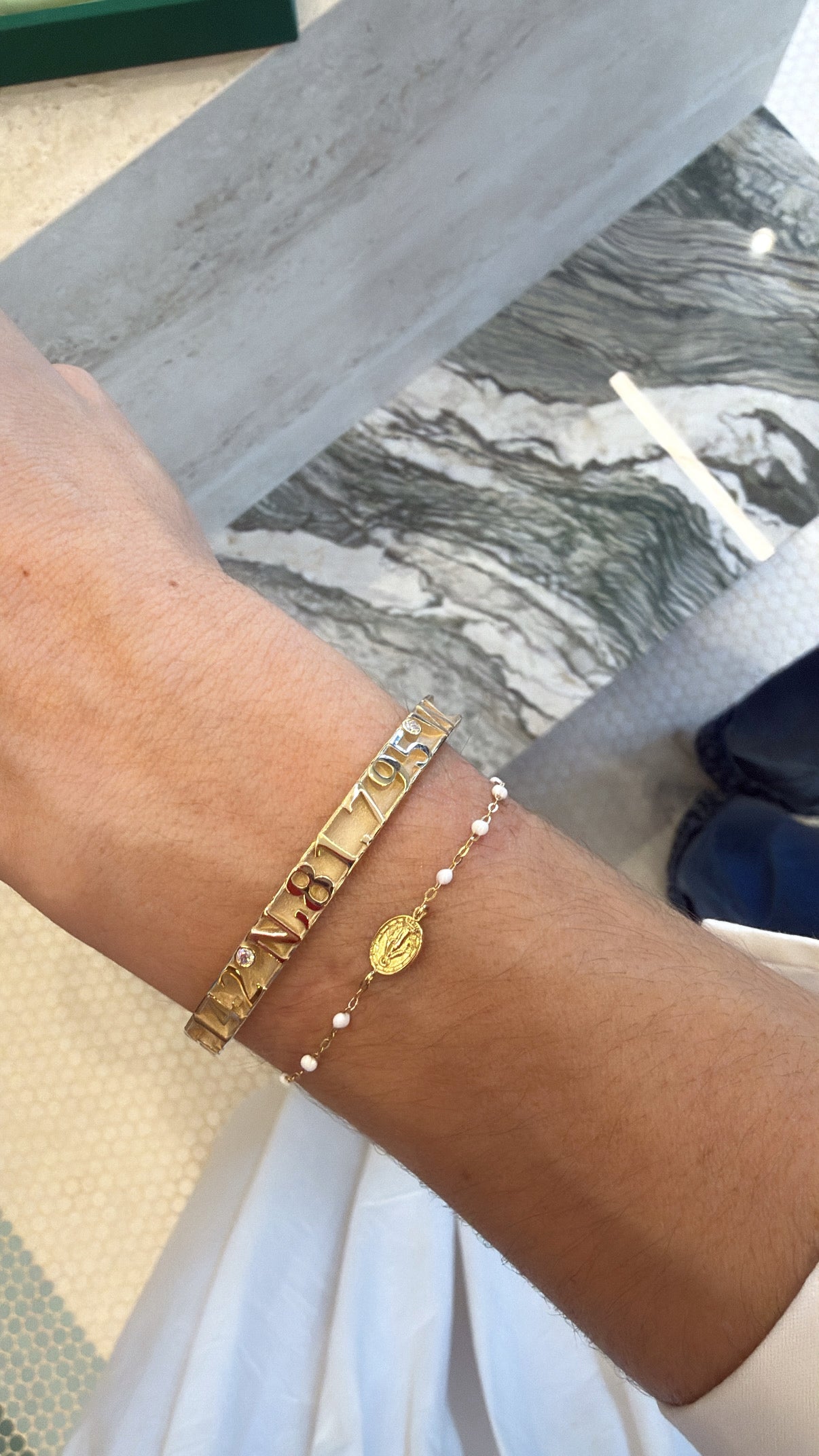 Gold bangle