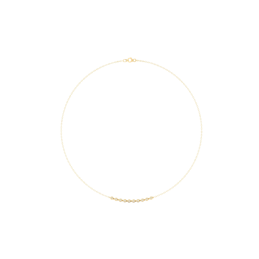 Bezel Diamond Line Necklace – Henri Noël