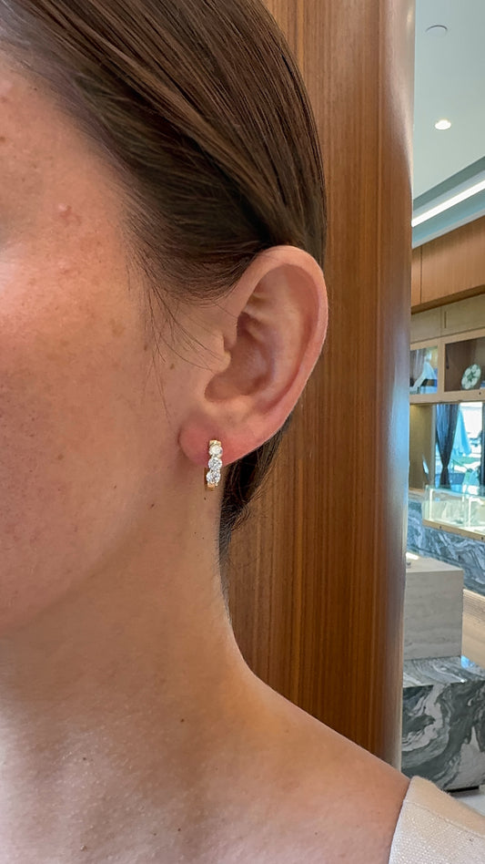 1.06ct Diamond Hoops – Henri Noël
