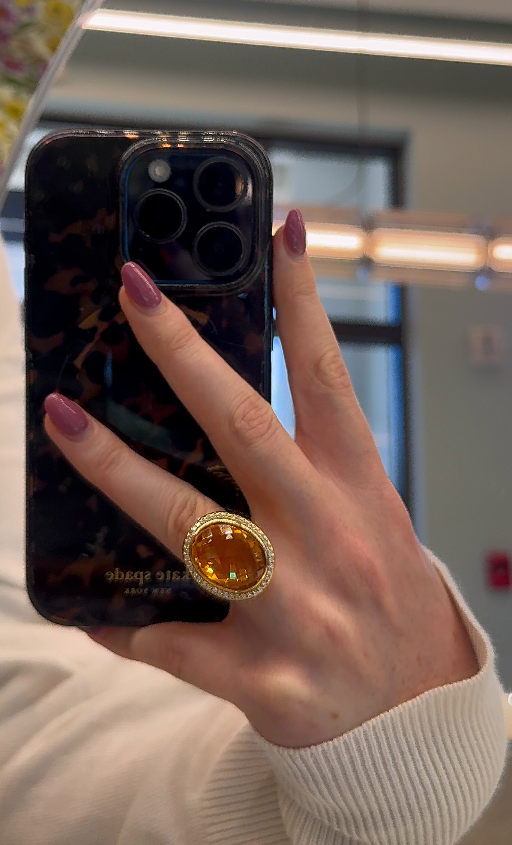 Estate David Yurman Albion Oval Ring- Citrine – Henri Noël