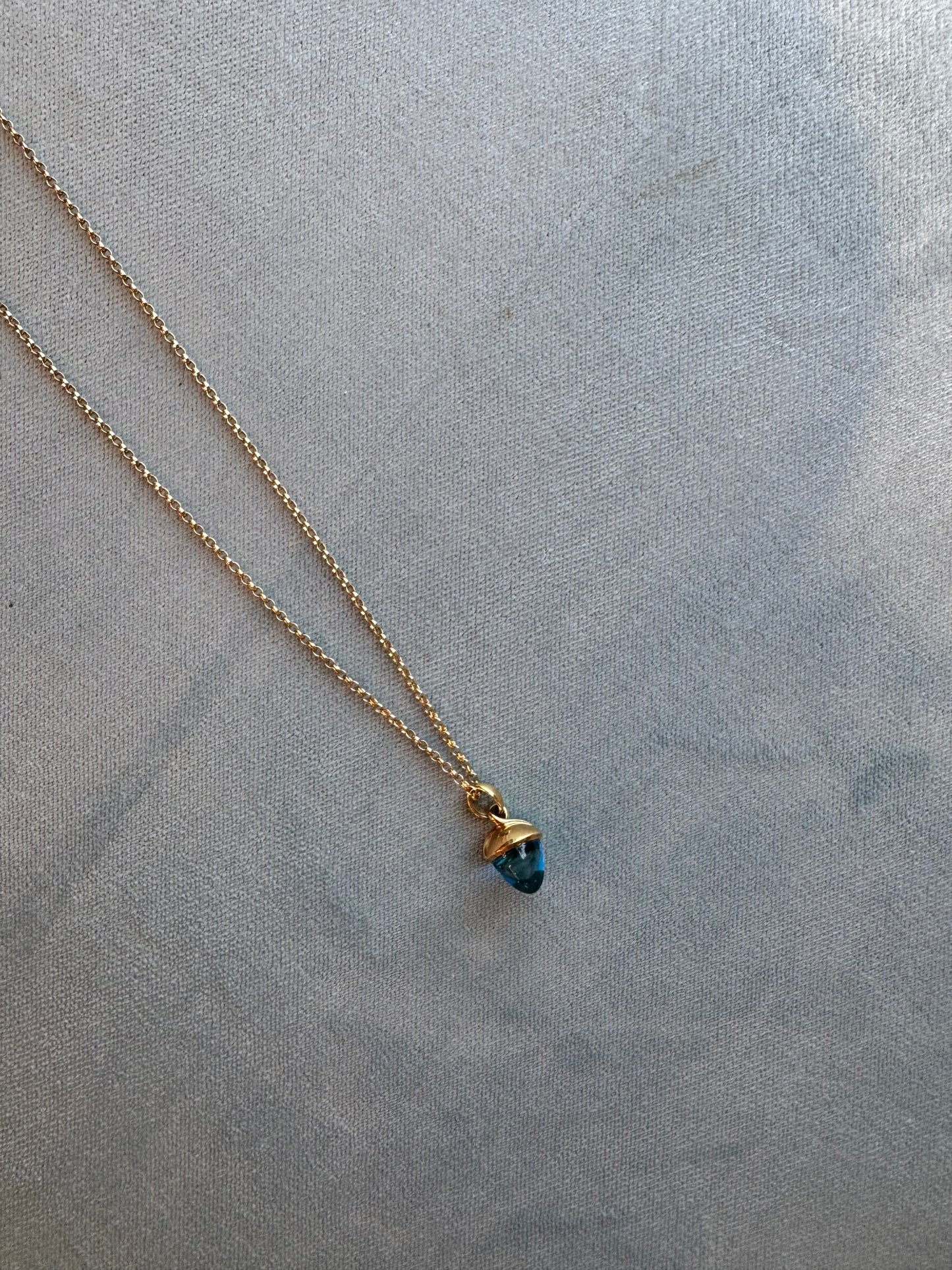 Estate Tamara Comolli Swiss Topaz Acorn Pendant Necklace