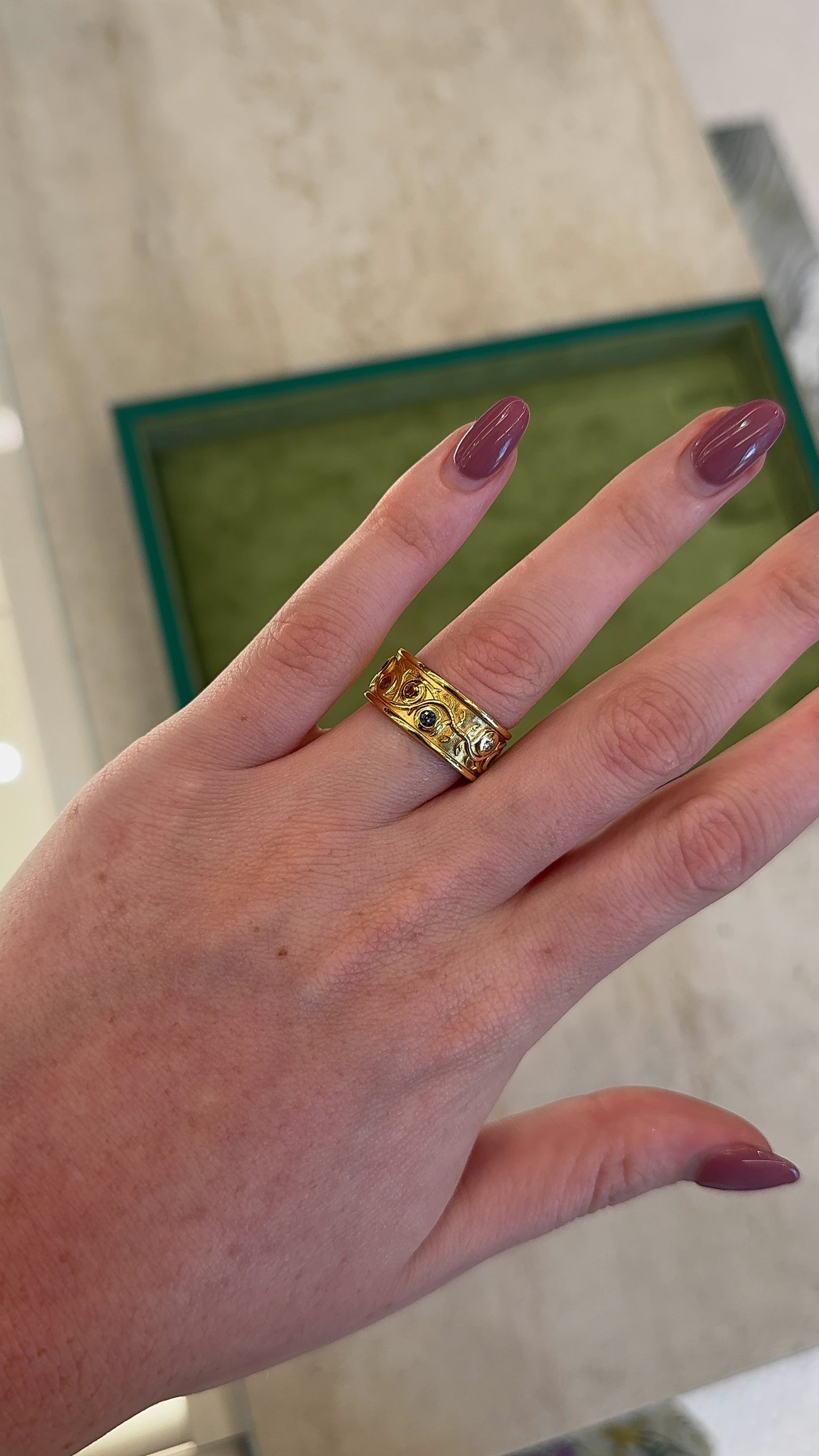 Estate Gemstone Band