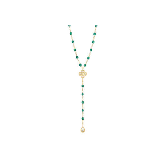 gigiCLOZEAU- Lucky Classic Gigi Emerald diamond Lariat