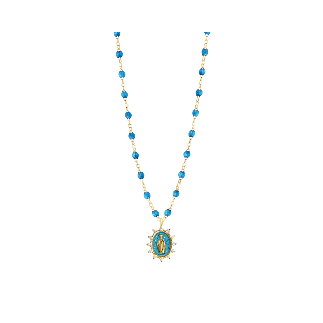 gigiCLOZEAU- Petite Madone Supreme Azur Diamond Necklace