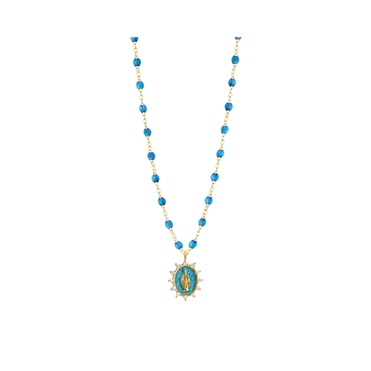 gigiCLOZEAU- Petite Madone Supreme Azur Diamond Necklace