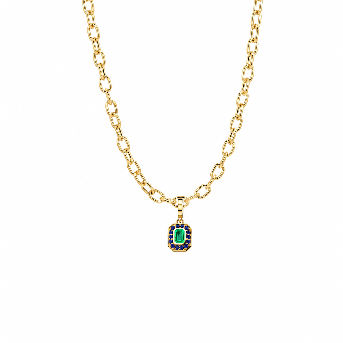 Green & Blue Sapphire Park Charm – Henri Noël