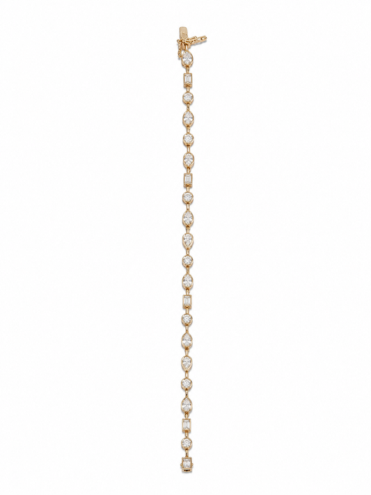 Fancy Shaped Prong Diamond Bracelet – Henri Noël