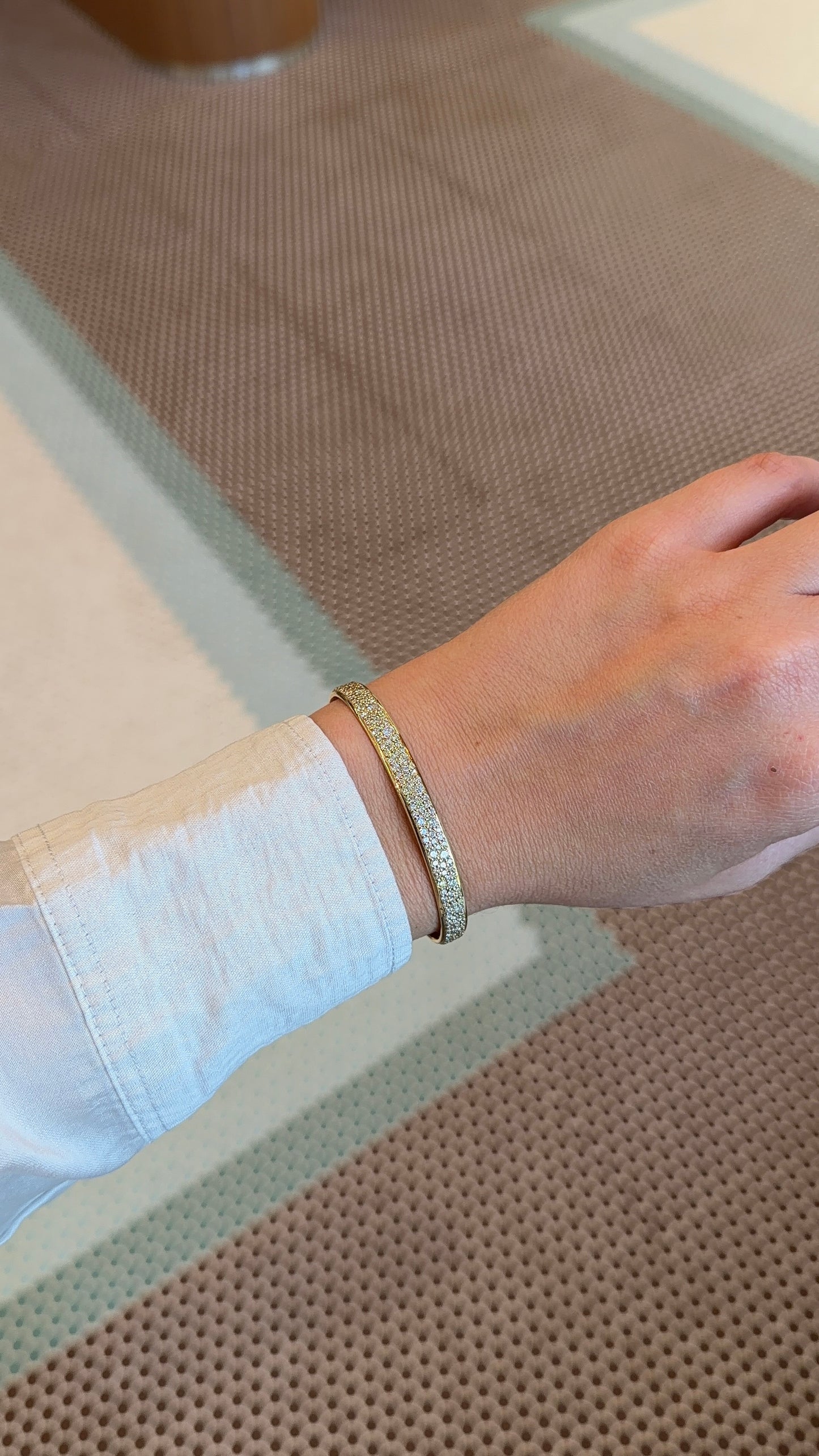 Lionheart- Full Pave Diamond Cuff Bangle – Henri Noël