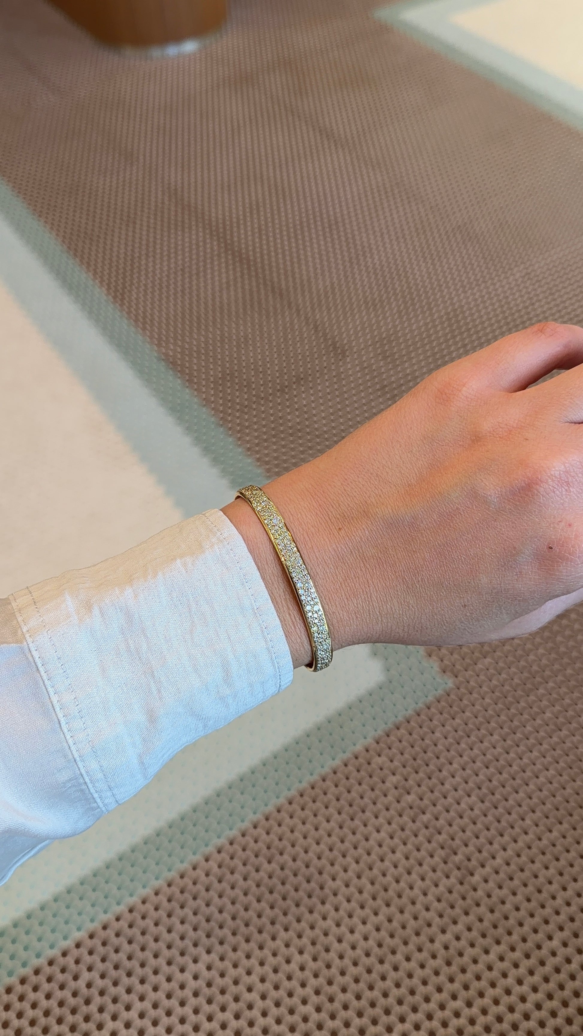 Lionheart- Full Pave Diamond Cuff Bangle – Henri Noël