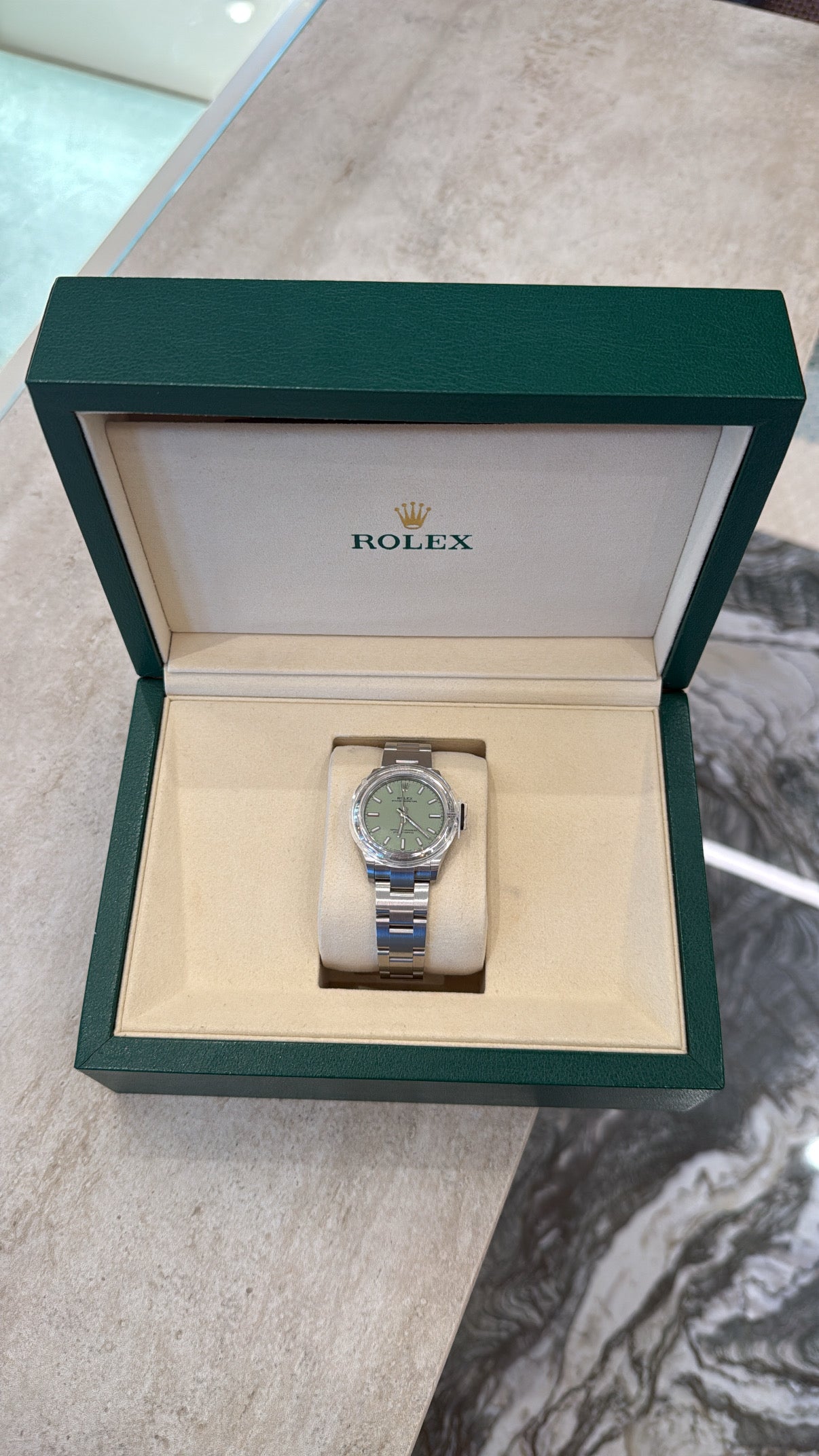 Estate Rolex Pistachio – Henri Noël