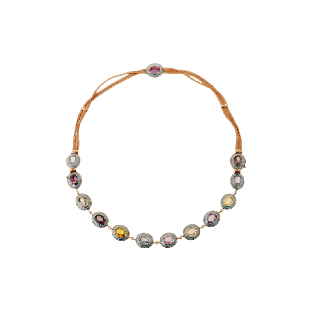 Selim Mouzannar - Mina Sapphire and Diamond Necklace – Henri Noël