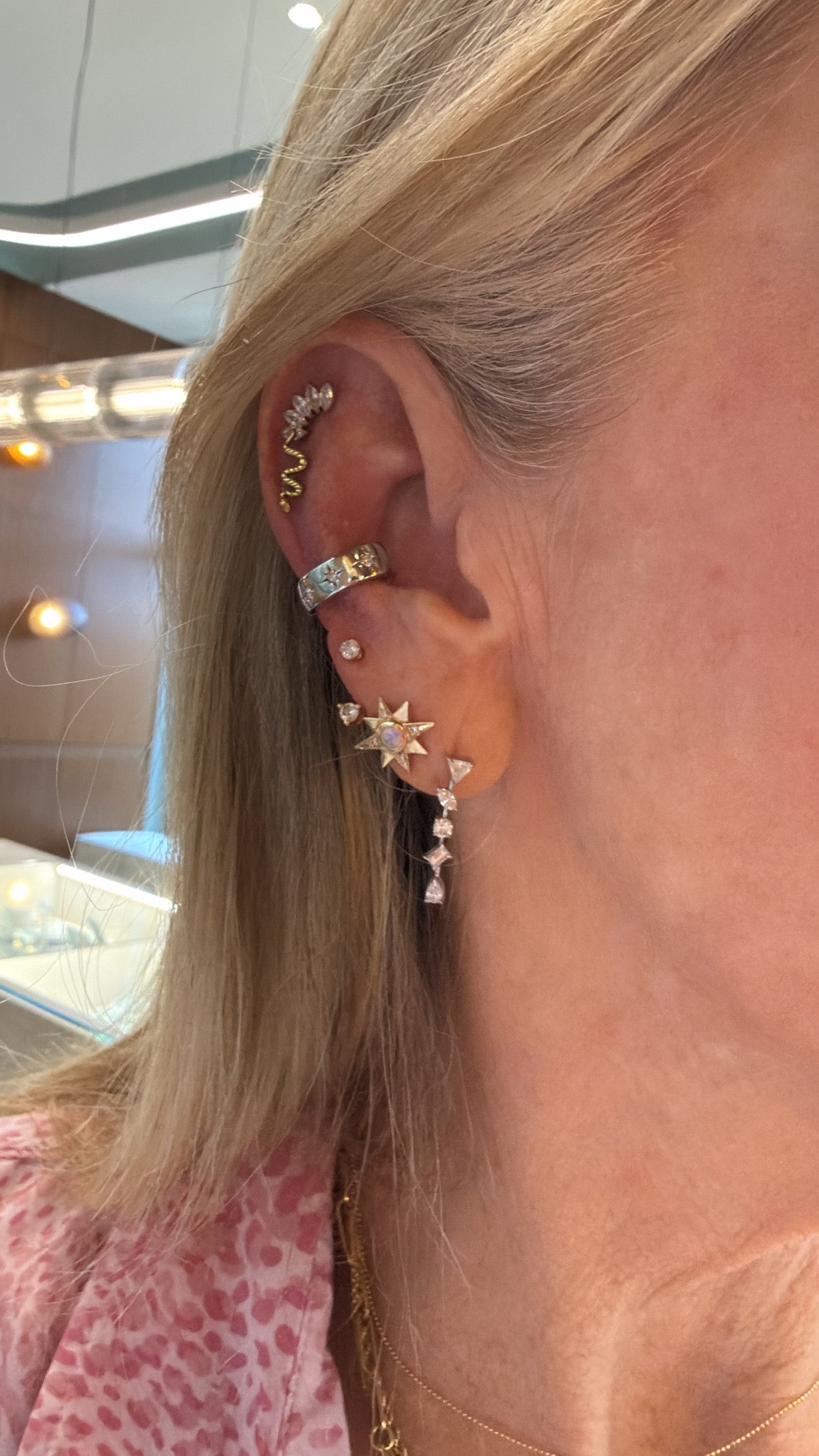 Star Diamond Ear Cuff