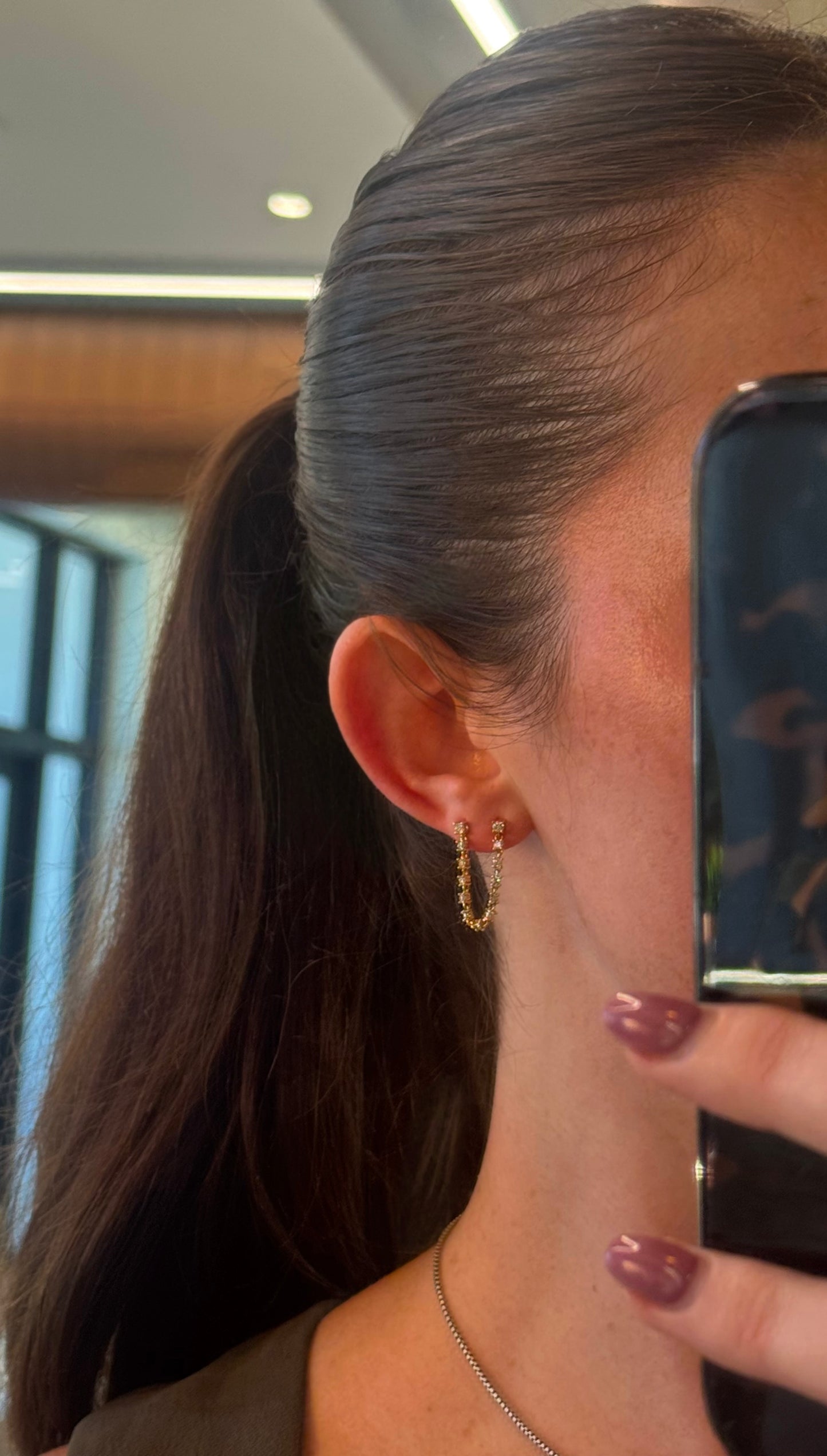 Diamond Jump Rope Tennis Earrings – Henri Noël