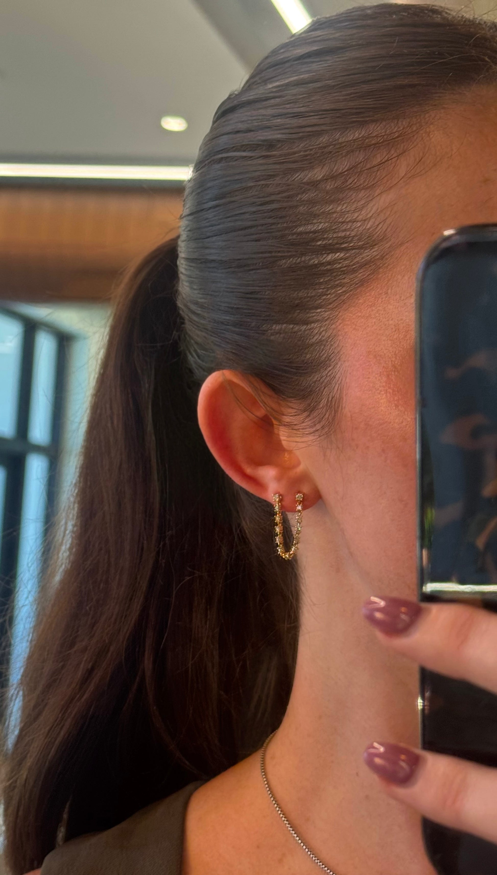 Diamond Jump Rope Tennis Earrings – Henri Noël