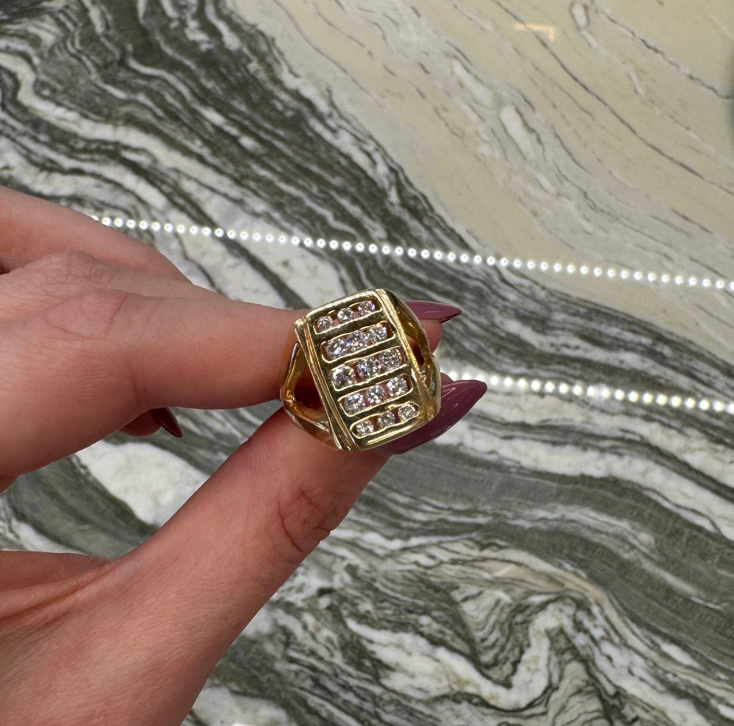 Vintage Diamond Row Ring