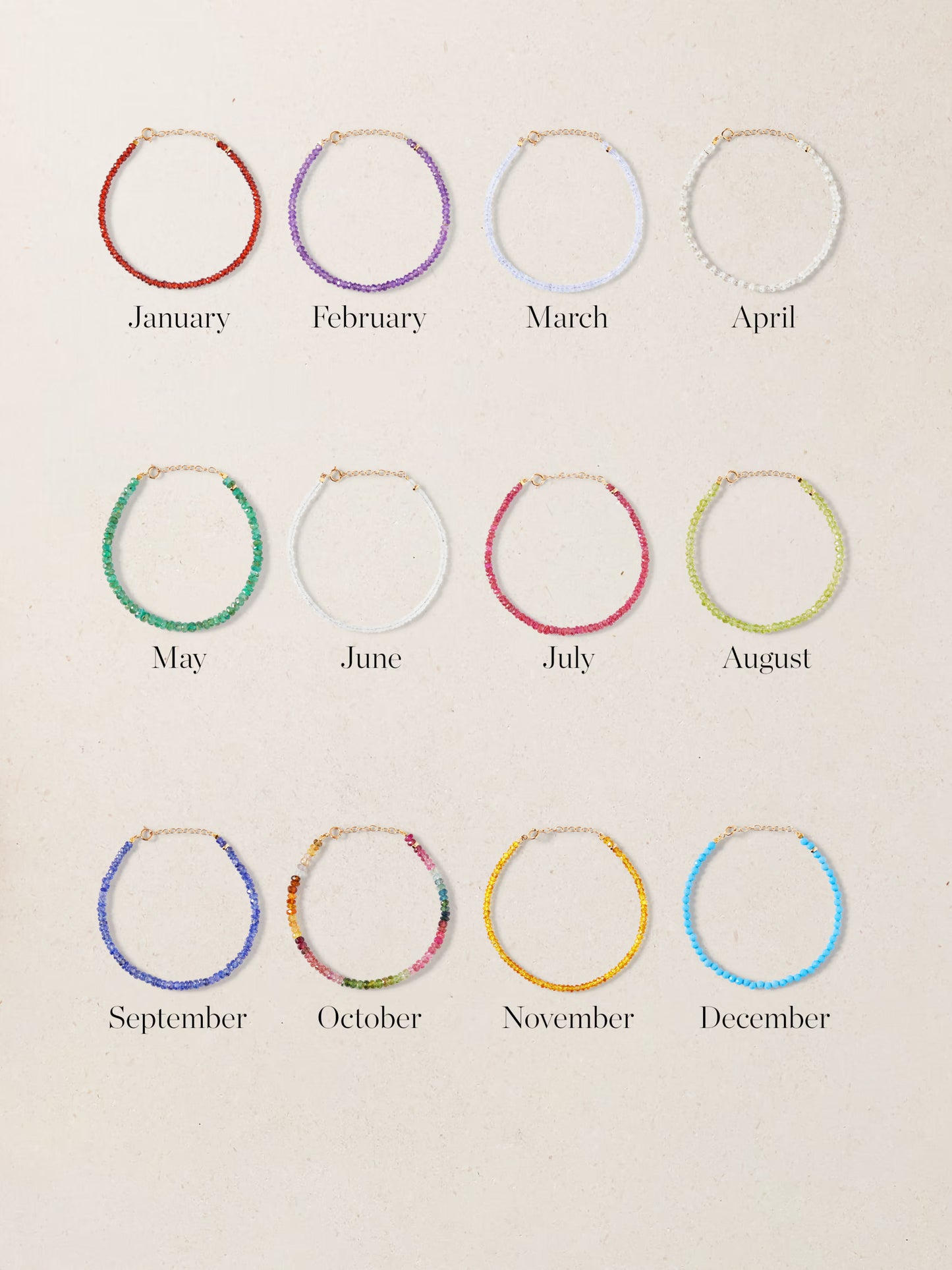 JIA JIA - Birthstone Bracelet