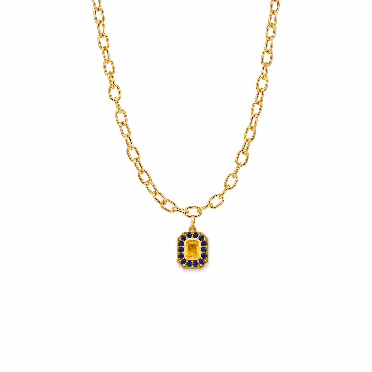 Yellow & Blue Sapphire Park Charm – Henri Noël