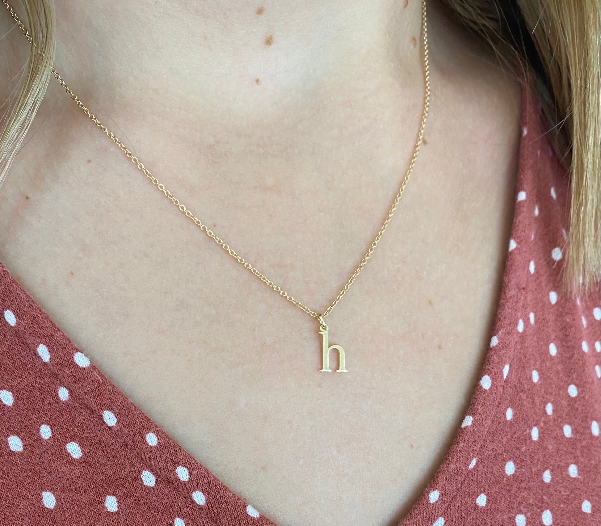 14k Initial Necklace – Henri Noël