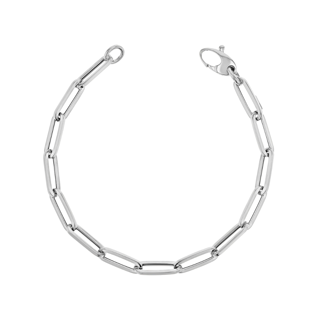 14k Solid Paperclip Bracelet – Henri Noël