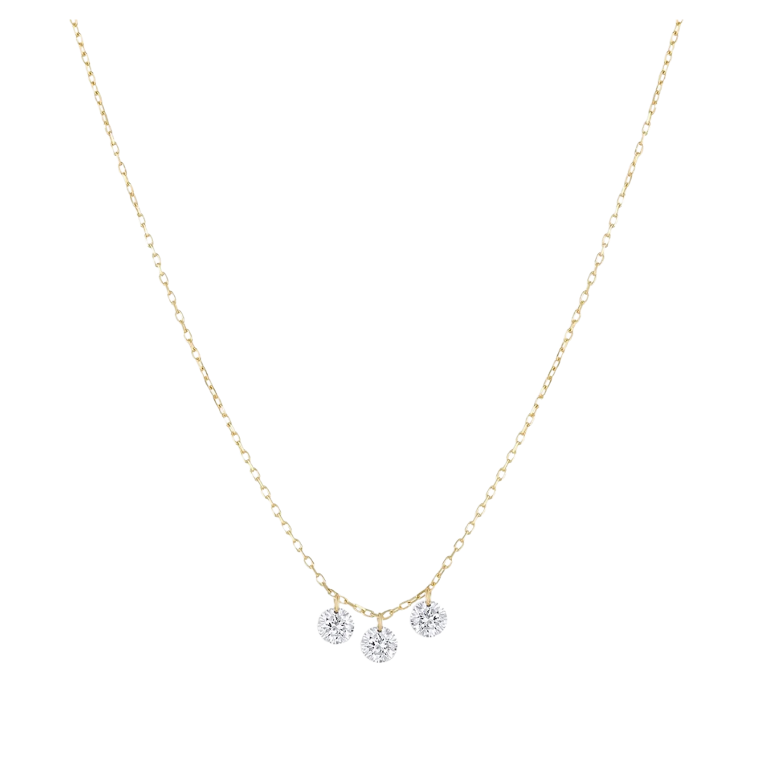 Trio diamond deals necklace