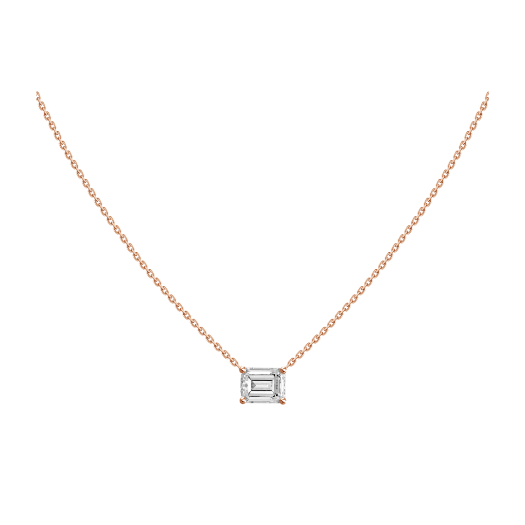 Adjustable Emerald Diamond Necklace