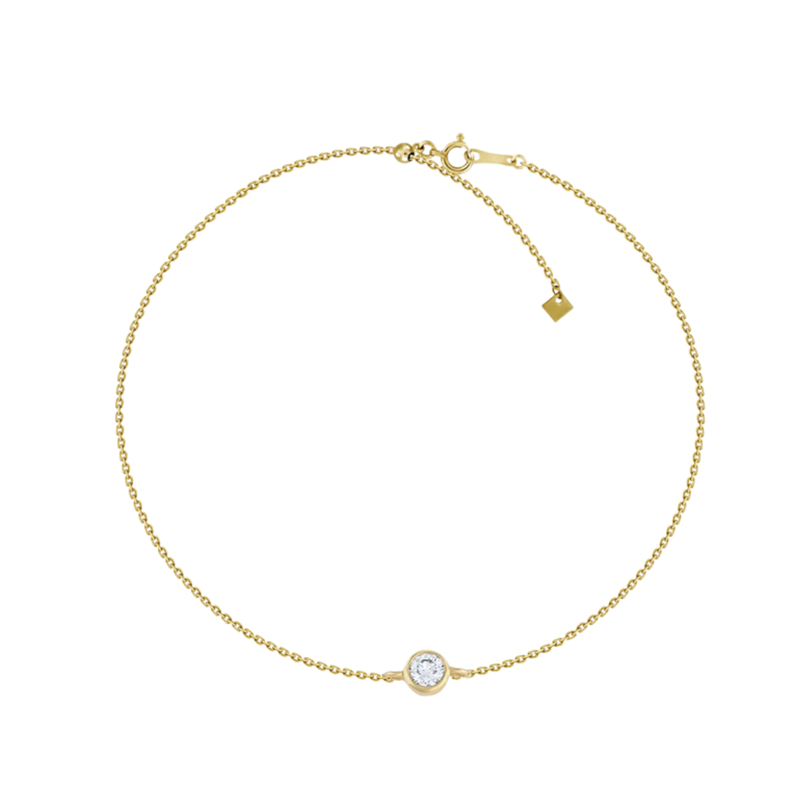 Adjustable Bezel Round Diamond Bracelet – Henri Noël
