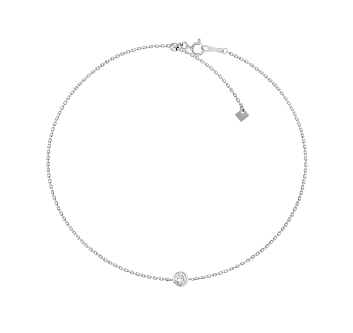 Adjustable Bezel Round Diamond Bracelet – Henri Noël