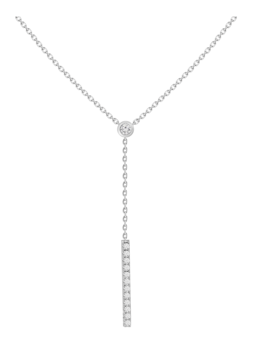 Adjustable Diamond Lariat Necklace – Henri Noël