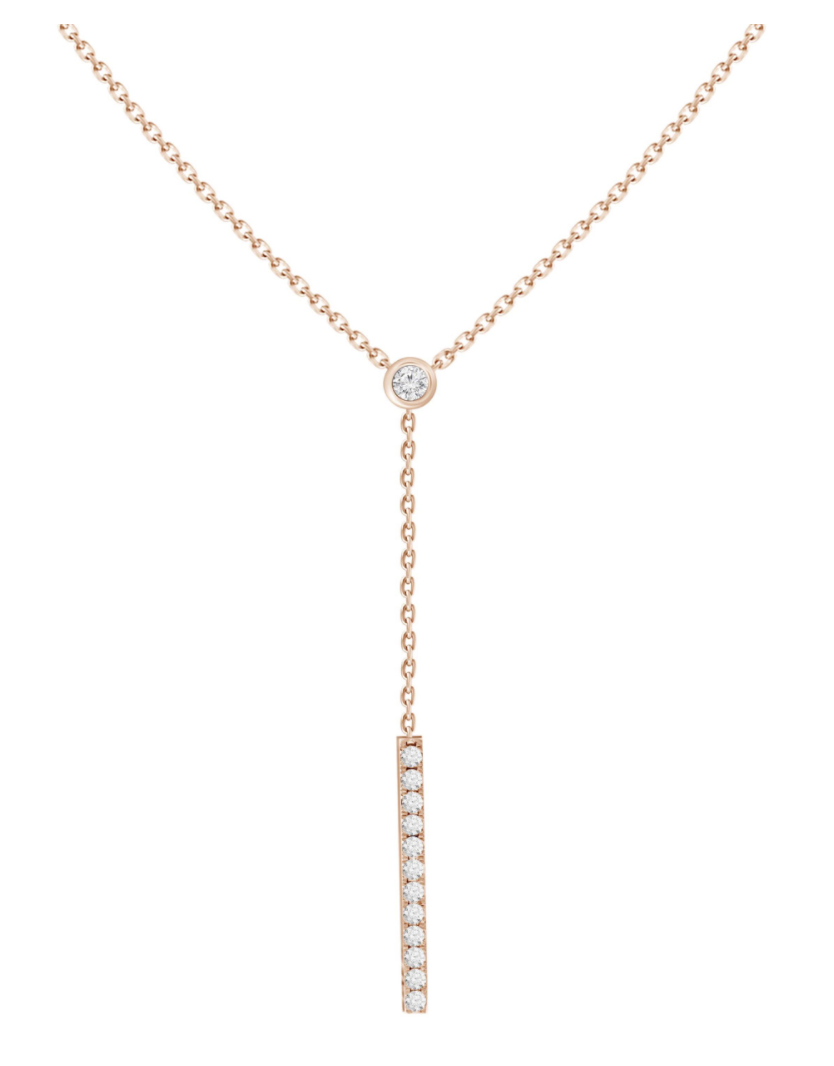 Adjustable Diamond Lariat Necklace – Henri Noël