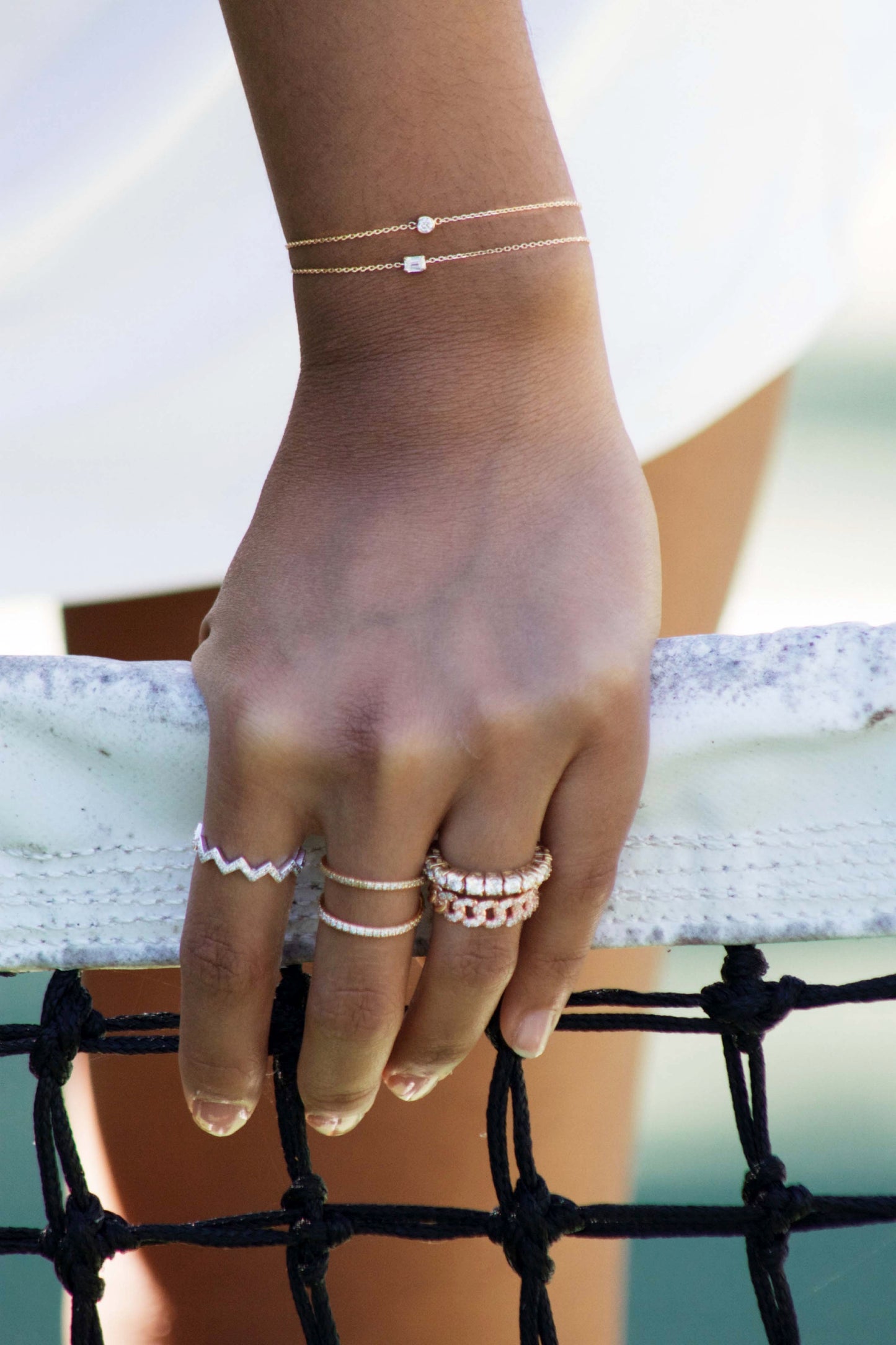 Adjustable Emerald Diamond Bracelet – Henri Noël