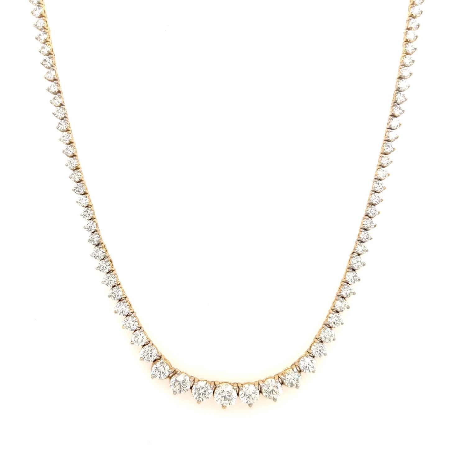 Adjustable Graduated Diamond Tennis Necklace – Henri Noël