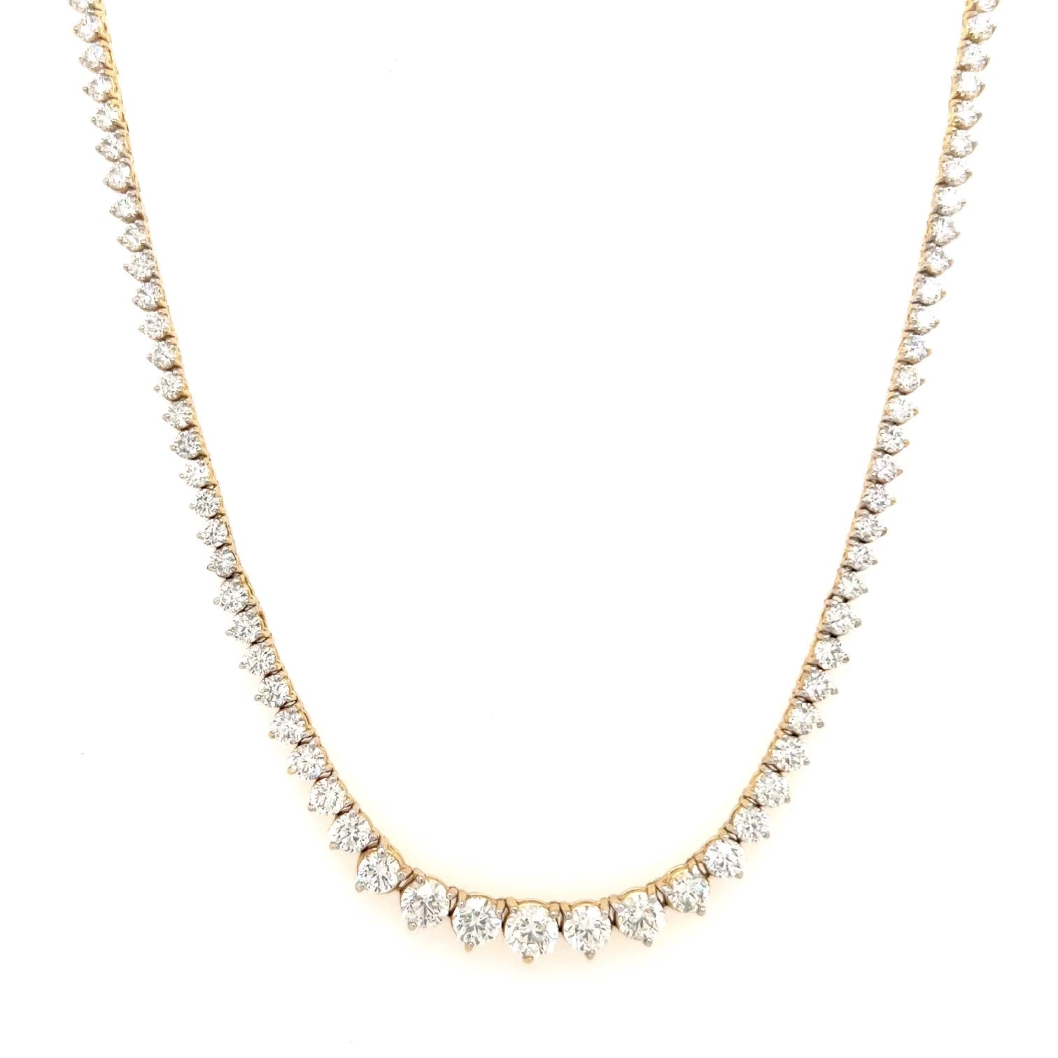 Adjustable Graduated Diamond Tennis Necklace – Henri Noël