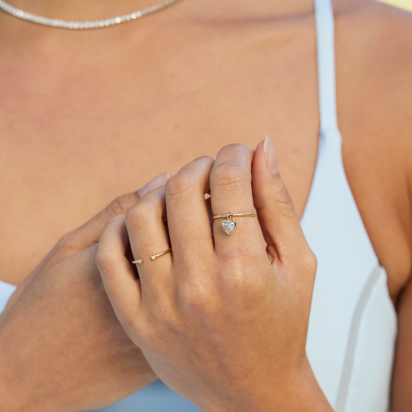 Amore Diamond Heart Ring – Henri Noël
