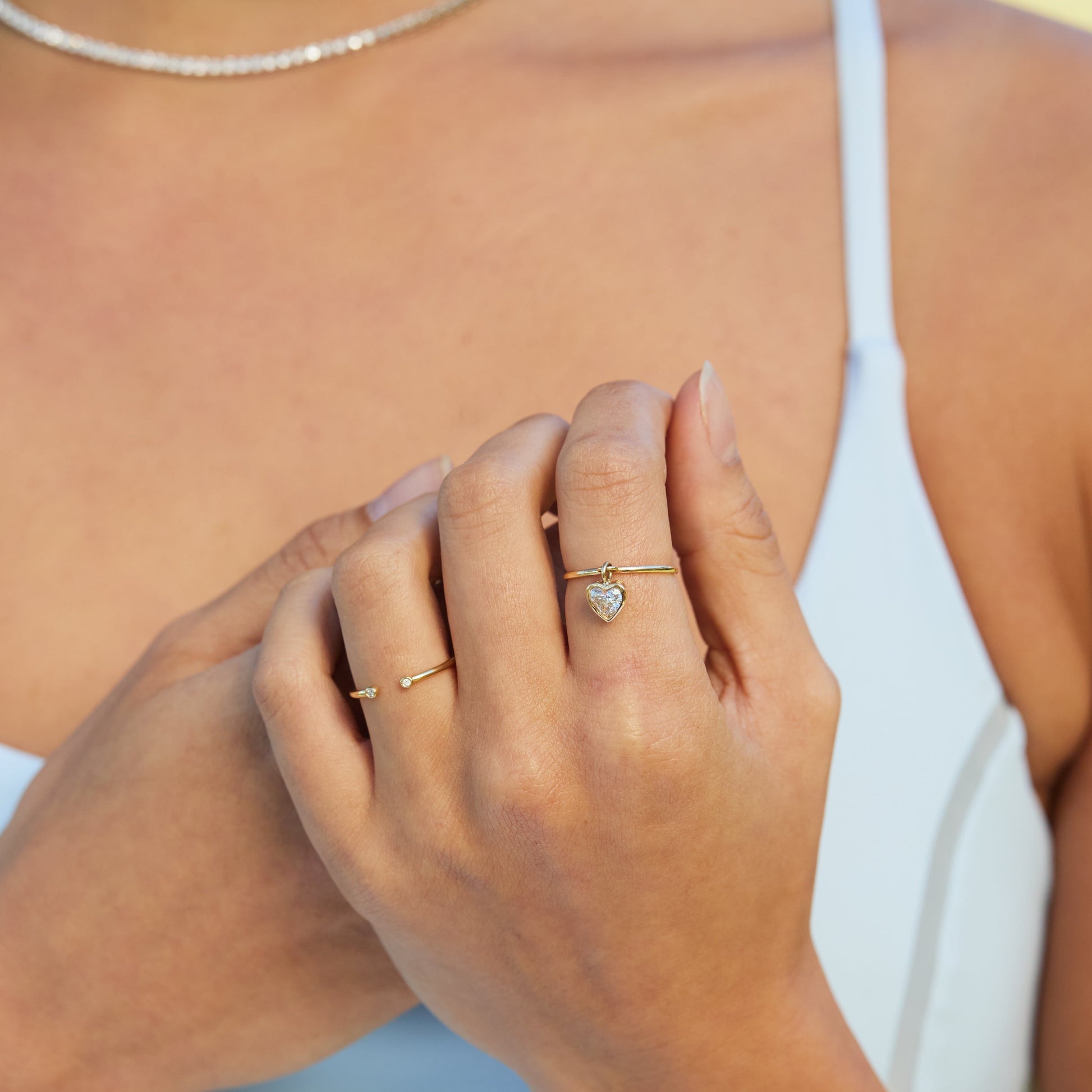 Amore Diamond Heart Ring – Henri Noël