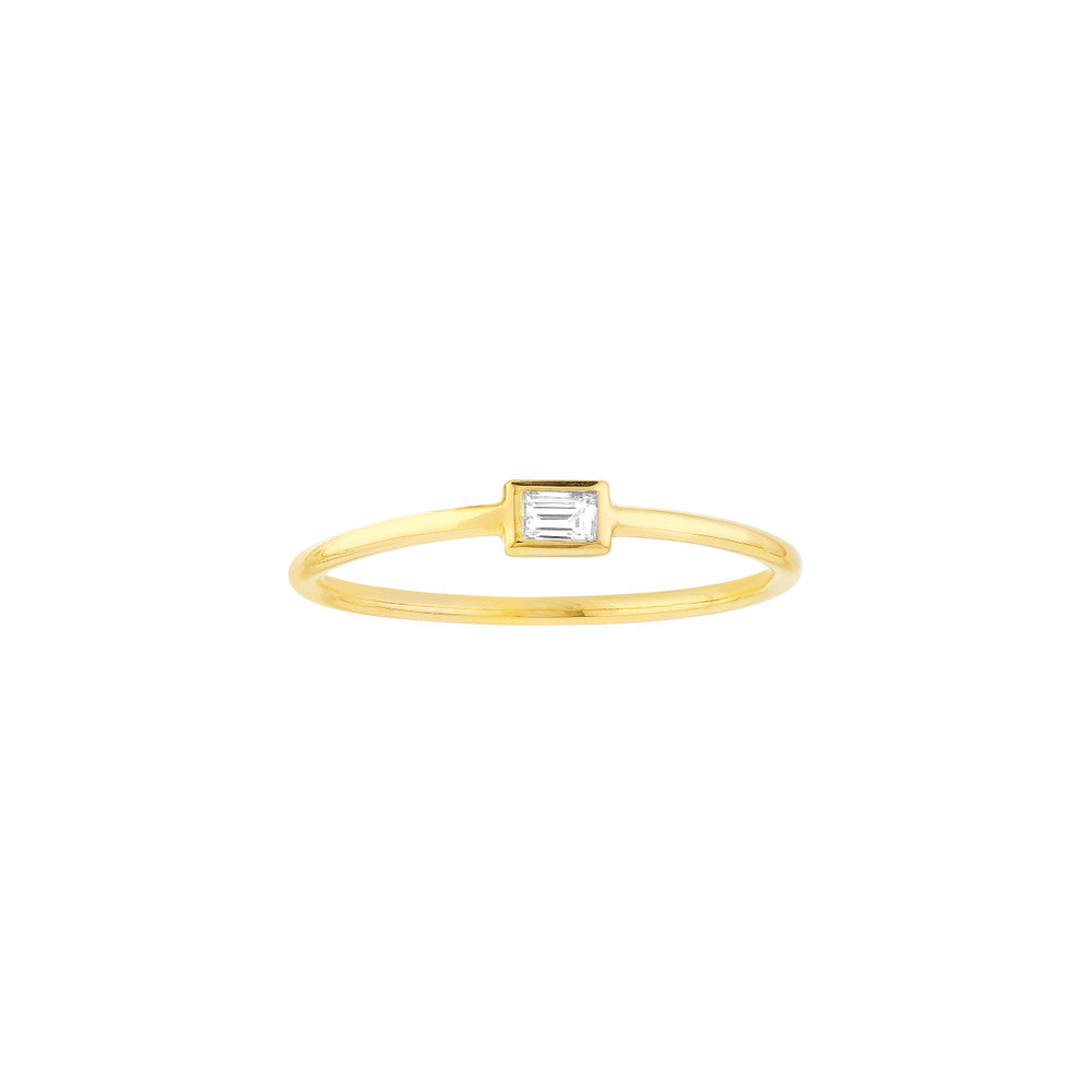 Baguette Bezel Ring – Henri Noël