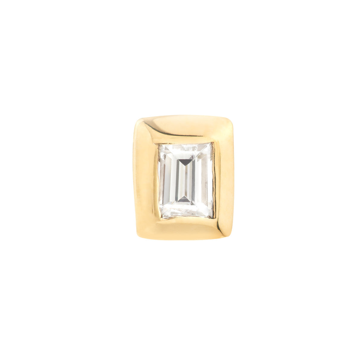 Baguette Bezel Set Studs – Henri Noël