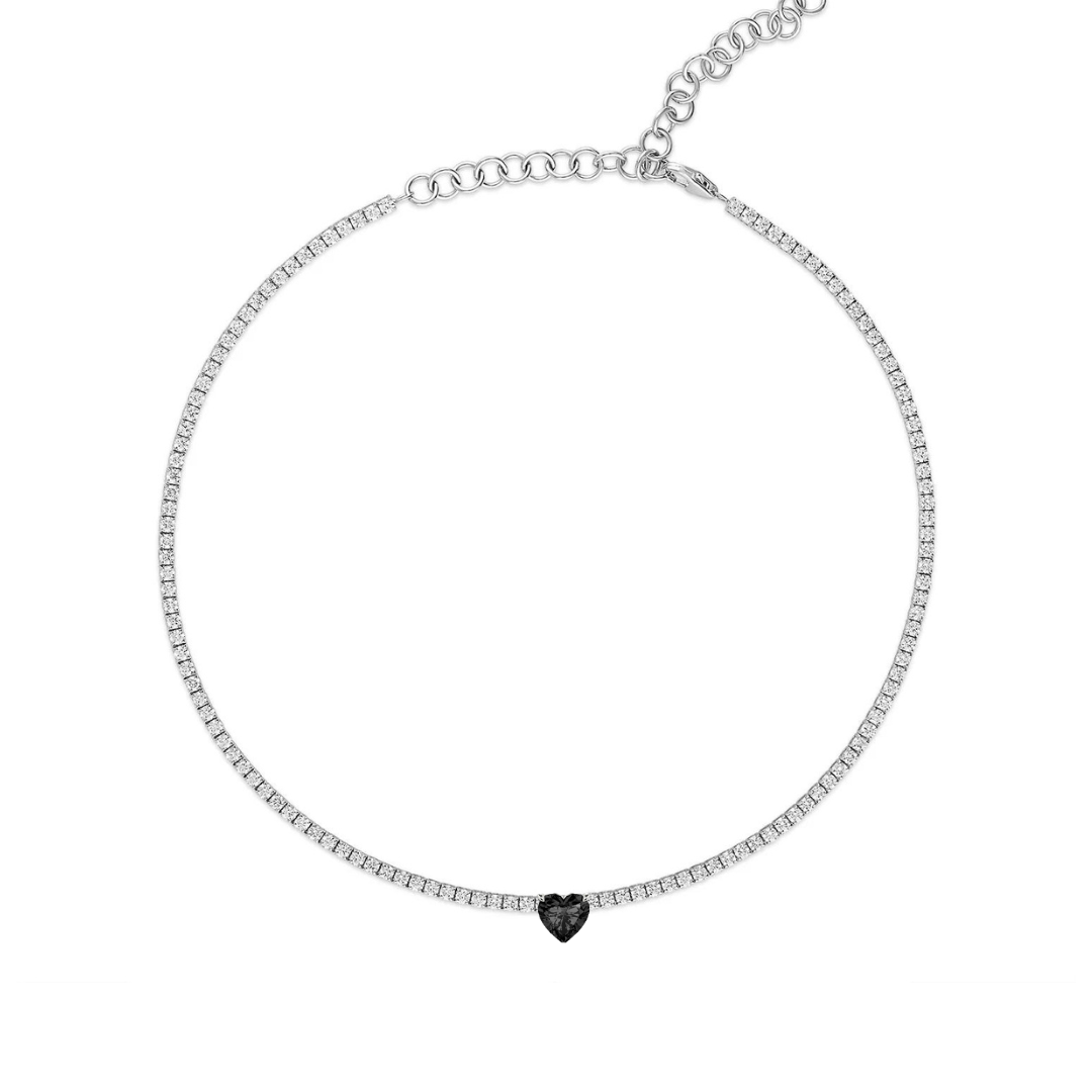Black Diamond Tennis Choker – Henri Noël