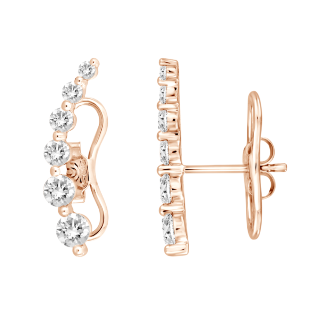Curved Earring Climbers – Henri Noël