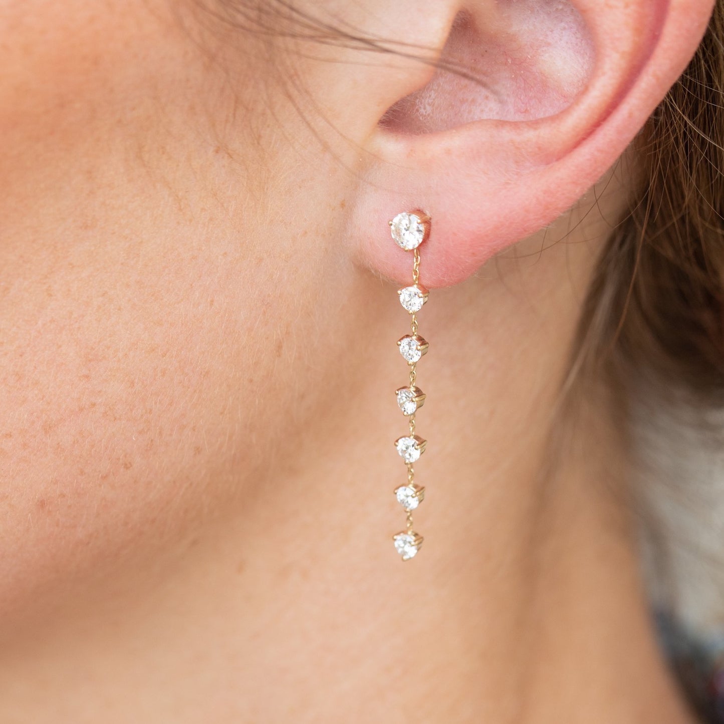 Diamond Drop Earrings