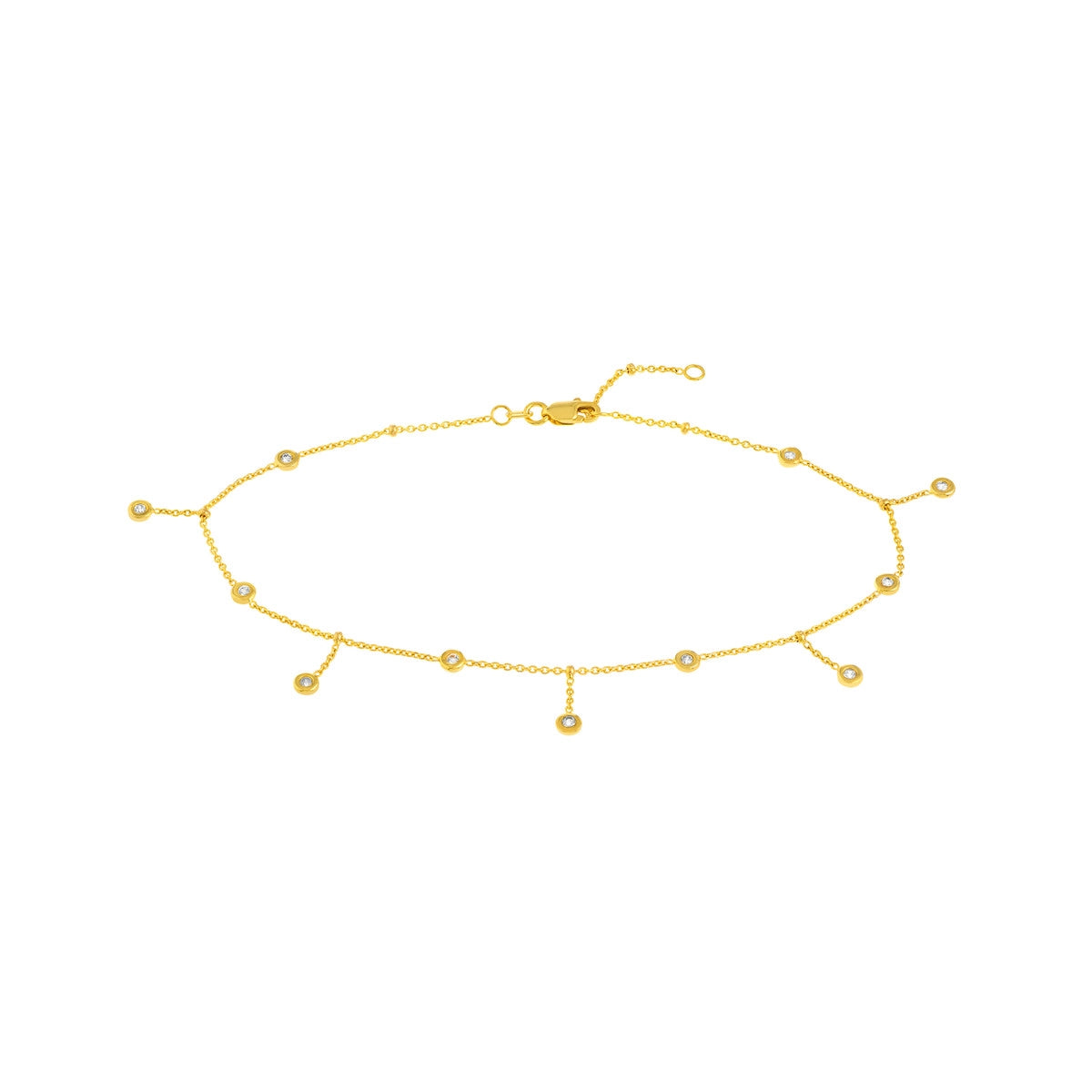 Diamond Drop Anklet – Henri Noël