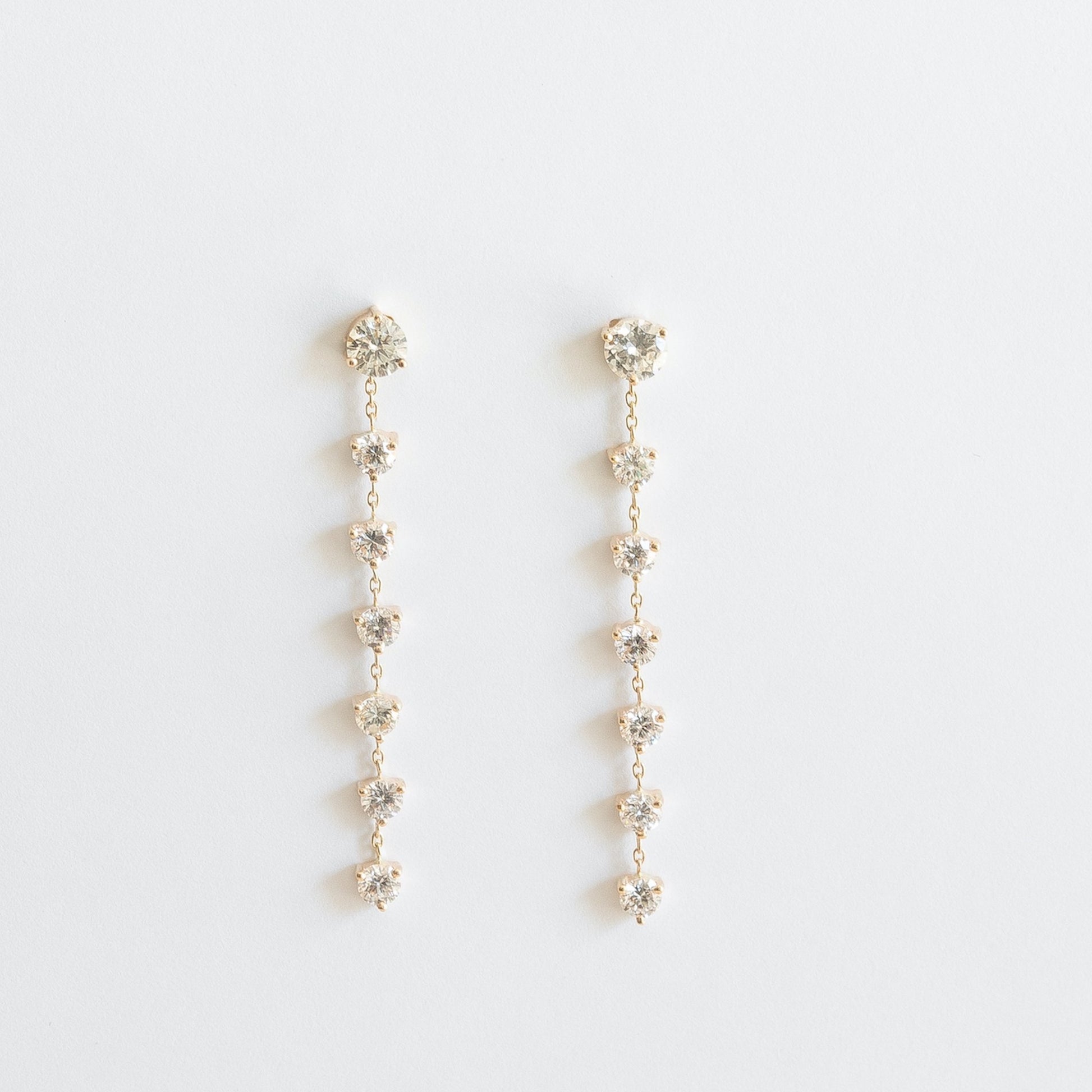 Diamond Drop Earrings – Henri Noël