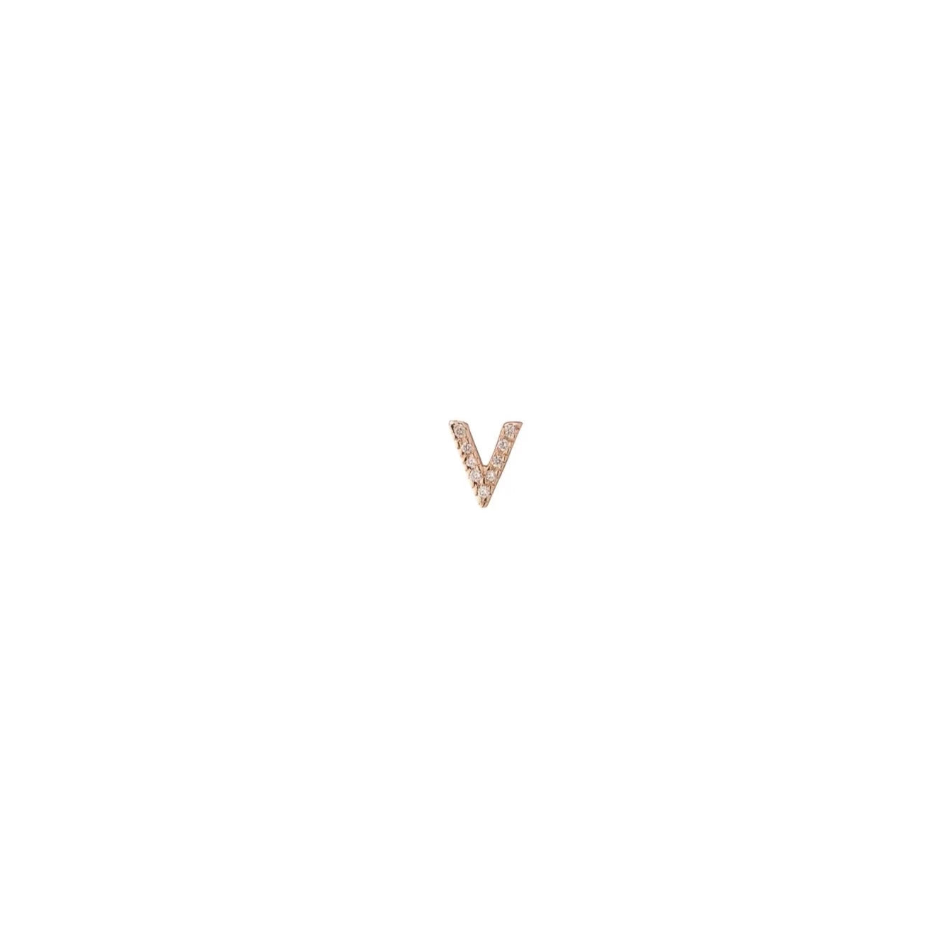Diamond Initial Stud – Henri Noël