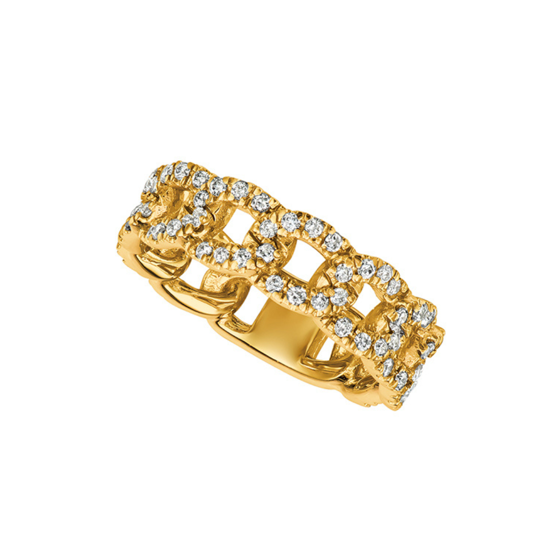 Diamond Link Ring – Henri Noël